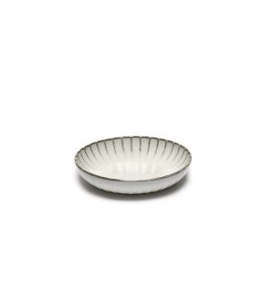 Assiette creuse rond blanc grès émaillé Ø 19 cm Inku Serax