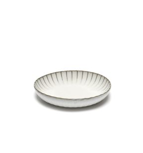 Assiette creuse rond blanc grès émaillé Ø 23 cm Inku Serax