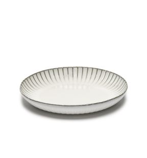 Assiette creuse rond blanc grès émaillé Ø 32 cm Inku Serax