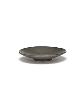 Sous tasse à café rond vert grès émaillé Ø 14 cm Inku Serax