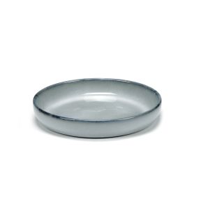 Assiette à tapas rond bleu grès émaillé Ø 14 cm Pure Blue Serax
