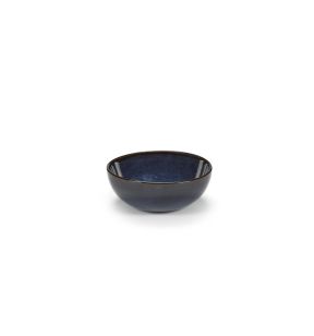 Bol rond bleu foncé émaillé grès émaillé Ø 16 cm Pure Blue Serax