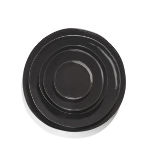 Assiette à pain rond ébène grès émaillé 11,5x11,5 cm La Mère Serax