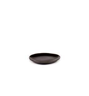 Assiette coupe plate rond ébène grès émaillé 18x18 cm La Mère Serax
