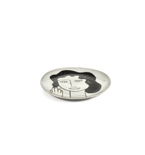 Assiette coupe plate rond écru grès émaillé 25x25 cm La Mère Serax