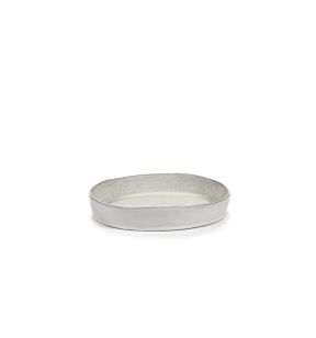 Assiette creuse rond écru grès émaillé 23x23 cm La Mère Serax