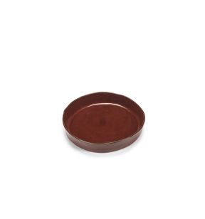 Assiette creuse rond Venetian red grès émaillé 23x23 cm La Mère Serax