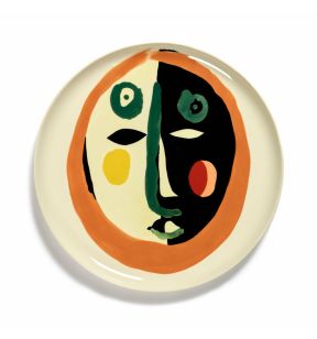 Assiette plate rond Face 1 grès émaillé Ø 35 cm Feast By Ottolenghi Serax