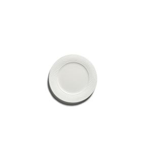 Assiette plate rond blanc porcelaine bone china Ø 14 cm Nido Serax