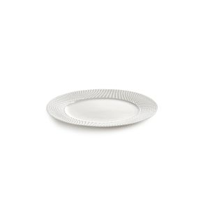 Assiette plate rond blanc porcelaine bone china Ø 24 cm Nido Serax