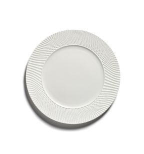 Vlakke plaat rond wit bone china Ø 29 Nido Serax