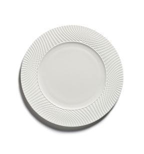 Assiette plate rond blanc porcelaine bone china Ø 31 cm Nido Serax