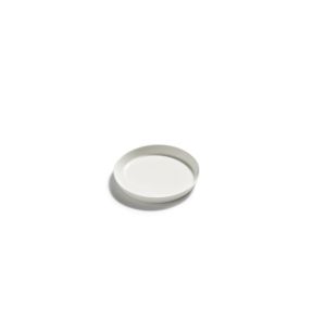 Assiette coupe plate rond blanc porcelaine bone china Ø 12 cm Nido Serax
