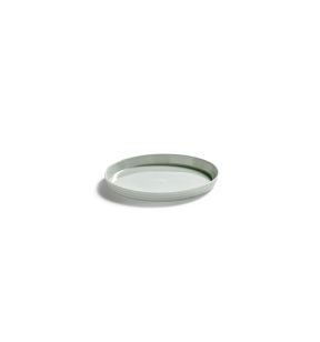 Vlakke snijplaat rond groen bone china Ø 16 Nido Serax