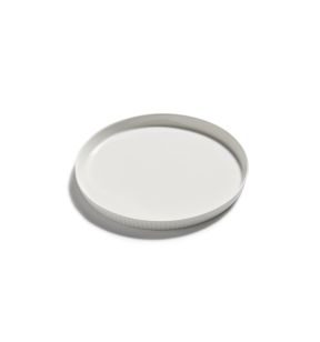 Vlakke snijplaat rond wit bone china Ø 24 Nido Serax