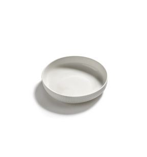 Plat rond blanc porcelaine bone china Ø 19 cm Nido Serax