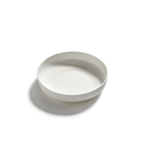 Plat rond blanc porcelaine bone china Ø 21 cm Nido Serax