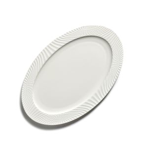 Ovale plaat ovaal wit bone china x22 Nido Serax