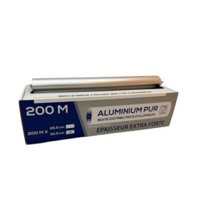 Aluminiumfolie in dispenserdoos 200 m x 33