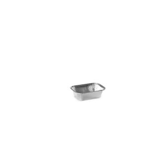 Bakje rechthoekig grijs aluminium xx4 22.5 cl (100 eenheden)