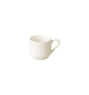 Tasse à expresso rond ivoire porcelaine vitrifiée 9 cl Ø 6 cm Ondine Rak