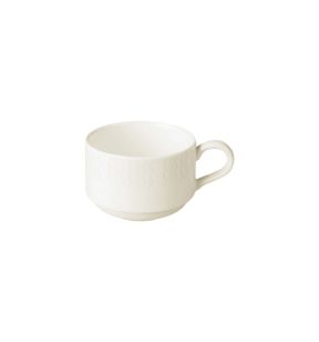 Tasse à thé rond ivoire porcelaine vitrifiée 18 cl Ø 8,5 cm Ondine Rak