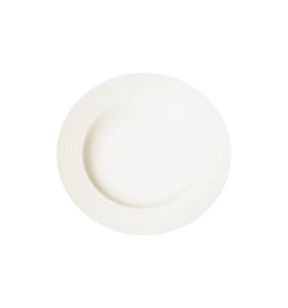 Assiette creuse rond ivoire porcelaine vitrifiée Ø 30 cm Rondo Rak