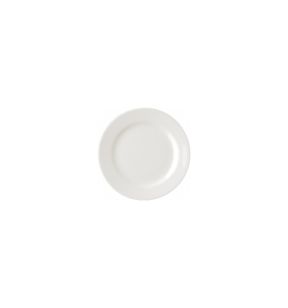 Plat bord rond ivoorkleurig verglaasd Ø 15 Banquet Rak
