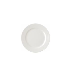Plat bord rond ivoorkleurig verglaasd Ø 19 Banquet Rak