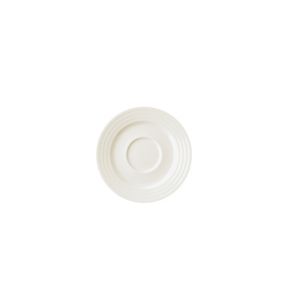 Sous-tasse à thé rond ivoire porcelaine vitrifiée Ø 15 cm Rondo Rak