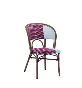 Chaise d''extérieur rouge 86x54x60 cm Batignolles Flexmob