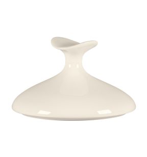 Cloche pour assiette creuse gourmet rond blanc porcelaine bone china Ø 14 cm Bravura Rak