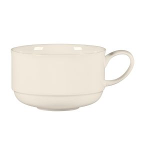 Tasse à thé empilable rond blanc porcelaine bone china 25 cl Ø 9,2 cm Bravura Rak
