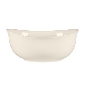 Saladier ovale blanc porcelaine bone china 18 cm Bravura Rak