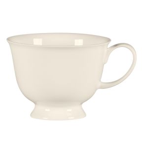 Tasse à thé avec pied rond blanc porcelaine bone china 23 cl Ø 10 cm Bravura Rak