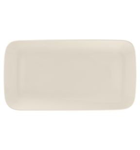Assiette plate rectangulaire blanc porcelaine bone china 33x17,7 cm Bravura Rak