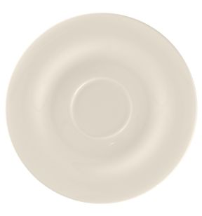 Soucoupe pour tasse à déjeuner rond blanc porcelaine bone china Ø 17 cm Bravura Rak