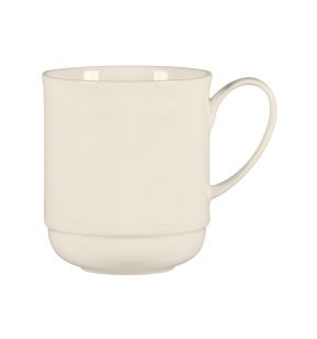 Stapelbare mok rond wit bone china 34 cl Ø 8.3 Bravura Rak