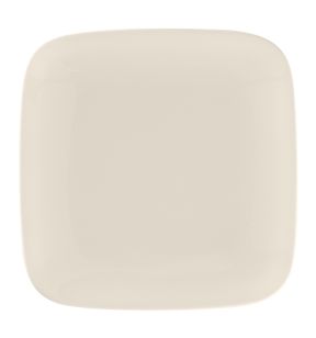 Assiette plate carré blanc porcelaine bone china 17x17 cm Bravura Rak