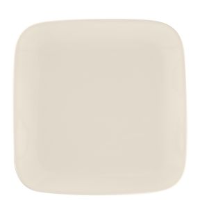 Assiette plate carré blanc porcelaine bone china 21,3x21,3 cm Bravura Rak