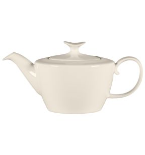 Théière & couvercle ovale blanc porcelaine bone china 58,5 cl Ø 12,2 cm Bravura Rak