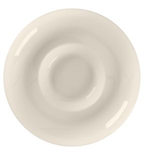 Assiette creuse gourmet rond blanc porcelaine bone china Ø 26,2 cm Fedra Rak