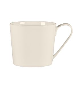 Mug rond blanc porcelaine bone china 43,5 cl Ø 9,6 cm Fedra Rak