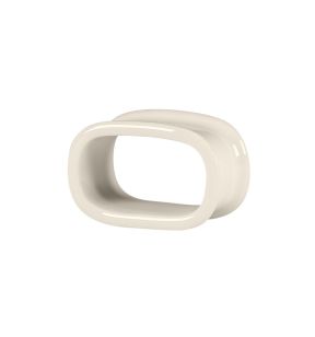 Anneau à serviette rond blanc porcelaine bone china 6,5 cm Fedra Rak