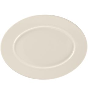 Plat ovale blanc porcelaine bone china 25,5 cm Fedra Rak