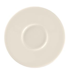 Sous tasse à espresso rond blanc porcelaine bone china Ø 13 cm Fedra Rak