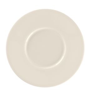Sous tasse à café / thé rond blanc porcelaine bone china Ø 14,9 cm Fedra Rak
