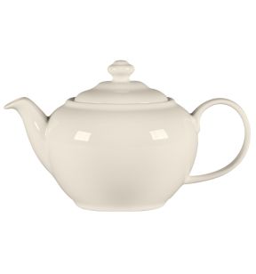 Théière & couvercle rond blanc porcelaine bone china 62,4 cl Ø 12,7 cm Fedra Rak