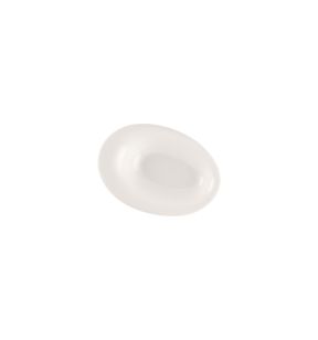 Bol ovale blanc porcelaine bone china 23 cl 21,9 cm Pose Rak