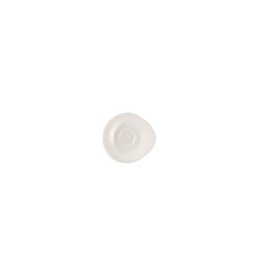 Sous tasse à expresso rond blanc porcelaine bone china 11,8 cm Pose Rak